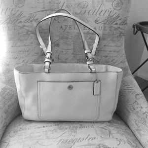 Coach Cream Leather Purse